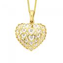 9ct-Gold-Diamond-Multi-Hearts-in-a-Heart-Enhancer-Pendant Sale