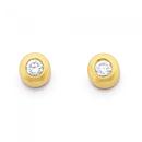 9ct-Gold-Diamond-Bezel-Stud-Earrings Sale