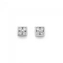 9ct-White-Gold-Diamond-4-Square-Stud-Earrings Sale