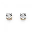 9ct-Gold-Diamond-Studs-Total-Diamond-Weight05ct Sale