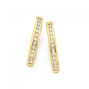 9ct-Gold-Diamond-Huggie-Earrings Sale