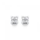 Princess-Cut-Diamond-Stud-Earrings-set-in-White-Gold-Total-Diamond-Weight33ct Sale