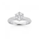 9ct-White-Gold-Diamond-Cluster-Ring Sale