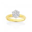 9ct-Gold-Diamond-Cluster-Ring Sale