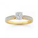 9ct-Gold-Diamond-Cluster-Ring Sale