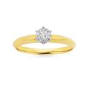 9ct-Gold-Diamond-Cluster-Ring Sale