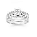 18ct-White-Gold-Diamond-Bridal-Ring-Set Sale