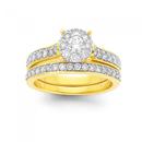 9ct-Gold-Diamond-Bridal-Ring-Set Sale