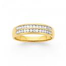 9ct-Gold-Diamond-Two-Row-Band Sale