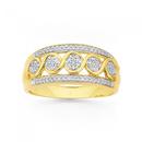 9ct-Gold-Diamond-Swirl-Band Sale