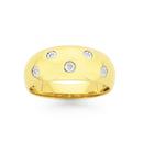 9ct-Gold-Diamond-Dome-Ring Sale