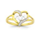 9ct-Gold-Diamond-Mum-Ring Sale