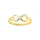 9ct-Gold-Diamond-Heart-Infinity-Ring Sale