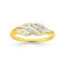 9ct-Gold-Diamond-Multi-Wave-Dress-Ring Sale