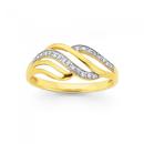 9ct-Gold-Diamond-Multi-Swirl-Dress-Ring Sale