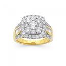 9ct-Gold-Diamond-Cluster-Ring Sale