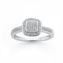 9ct-White-Gold-Diamond-Cushion-Frame-Ring Sale