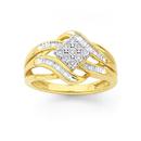 9ct-Gold-Diamond-Dress-Ring-TDW20ct Sale