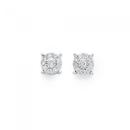 9ct-White-Gold-Diamond-Stud-Earrings Sale