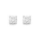 9ct-Gold-Round-Brilliant-Cut-Diamond-Stud-Earrings Sale