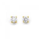 9ct-Gold-Round-Brilliant-Diamond-Stud-Earrings Sale