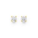 9ct-Gold-Round-Brilliant-Diamond-Stud-Earrings Sale