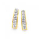 9ct-Gold-Pave-Diamond-Huggie-Earrings Sale