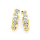 9ct-Gold-Diamond-Huggie-Earrings Sale