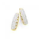 9ct-Gold-Pave-Set-Diamond-Earrings Sale