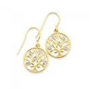 9ct-Gold-Diamond-Tree-of-Life-Earrings Sale