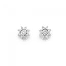 9ct-Gold-Diamond-Star-Stud-Earrings Sale