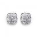 9ct-White-Gold-Diamond-Cushion-Shape-Stud-Earrings Sale