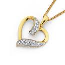 9ct-Gold-Diamond-Heart-Pendant Sale