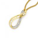 9ct-Gold-Diamond-Infinity-I-Love-You-Pendant Sale