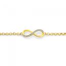 9ct-Gold-Diamond-Infinity-Bracelet Sale