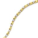 9ct-Gold-Diamond-xoxo-Bracelet Sale