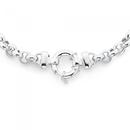 Silver-45cm-25mm-Light-Weight-Belcher-Bolt-Ring-Chain Sale