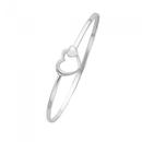 Silver-Heart-Hook-Top-Bangle Sale