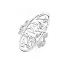 Silver-Oval-Filigree-Scroll-Dress-Ring-Size-Q Sale