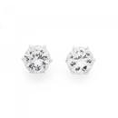 Silver-6mm-6Claw-CZ-Studs Sale