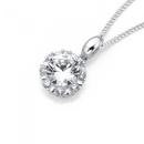 Sterling-Silver-Cubic-Zirconia-Pendant Sale