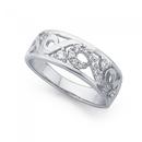 Silver-Cubic-Zirconia-Scroll-Band Sale