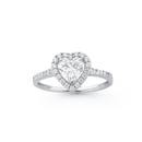 Sterling-Silver-Cubic-Zirconia-Heart-Ring Sale