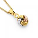 9ct-Gold-Tri-Tone-Knot-Pendant Sale