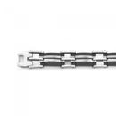 Steel-21cm-Black-Resin-Link-Bracelet Sale