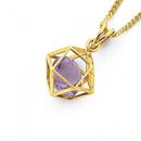 9ct-Gold-Amethyst-Prism-Pendant Sale