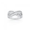 9ct-White-Gold-Diamond-Crossover-Ring Sale