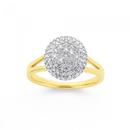 9ct-Gold-Diamond-Round-Cluster-Ring Sale