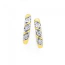 9ct-Gold-Diamond-Twist-Huggie-Earrings Sale