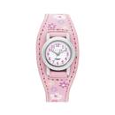 Elite-Girls-Pink-Flower-Leather-Cuff-50M-Water-Resistant-Watch Sale